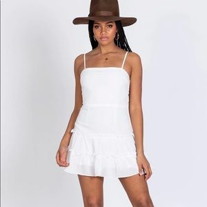 Princess Polly Gyptian White Mini Dress NWOT